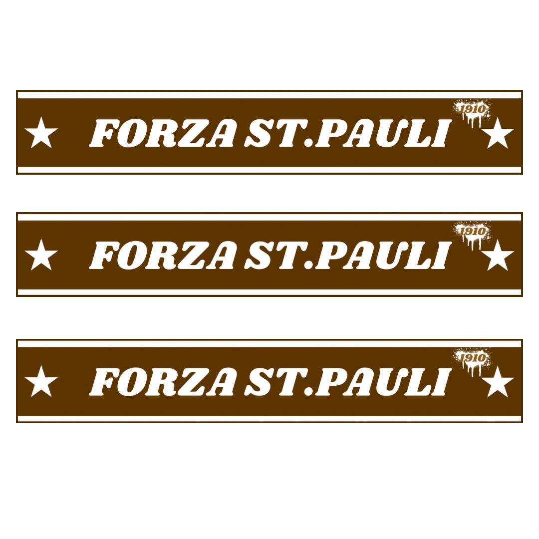 Aufkleber „FORZA“ 50 Stk.